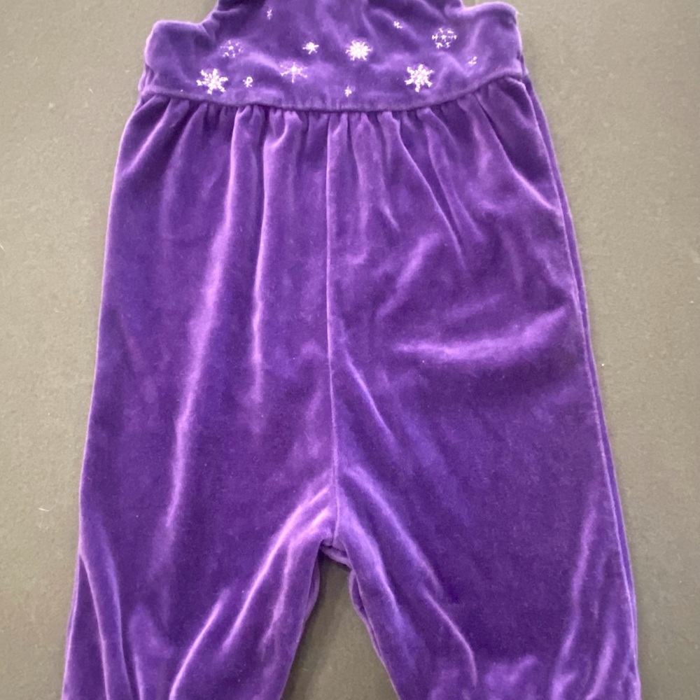 1997 Ralph Lauren Purple Baby Girls One Piece Jumper Romper